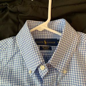 Ralph Lauren Gingham Long Sleeve Stretch